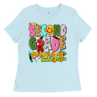 Baby Blue second grade energy Ladies Tee - texasbilliewilder