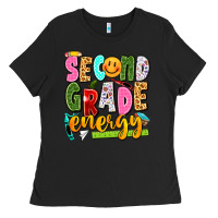 Black second grade energy Ladies Tee - texasbilliewilder
