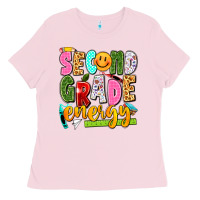 Bubblegum Pink second grade energy Ladies Tee - texasbilliewilder