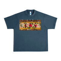 Midnight Navy western  leopardfloral licanse plate Urban Heavy Tee - Artiststas