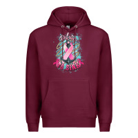 Burgundy refuse to sink cancer anchor Premium Hoodie - NancyCooperArtShop