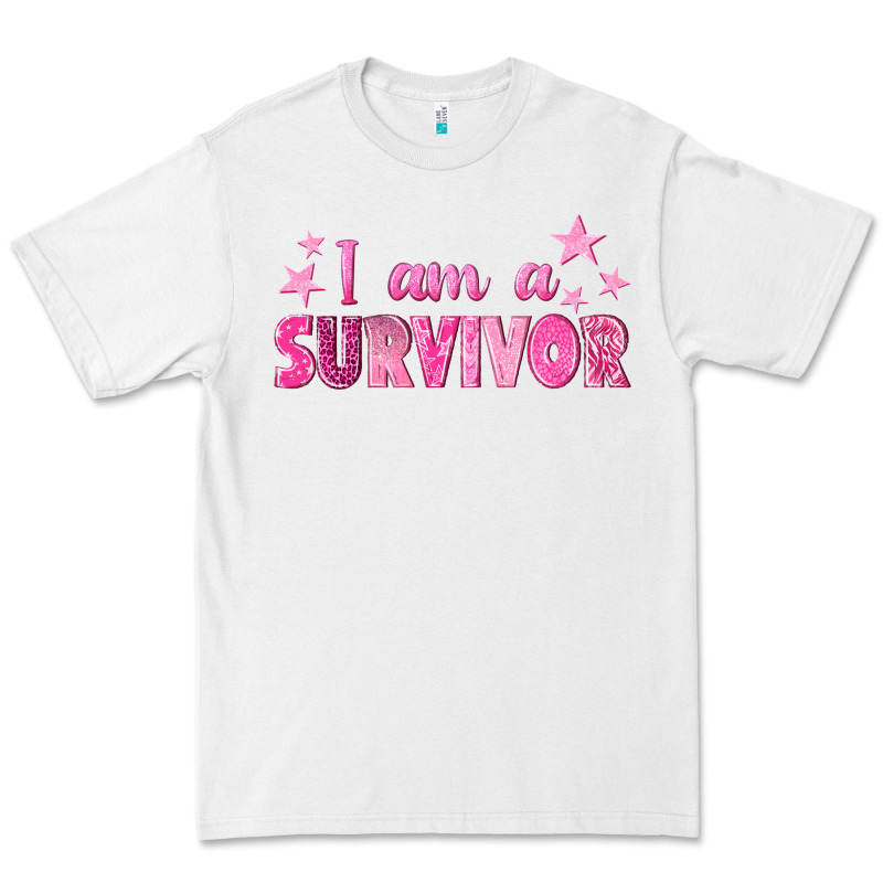 I Am A Survivor Breast Cancer Premium Tee by texasbilliewilder | Teevron