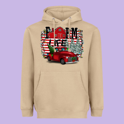 Farm Life Christmas Heavyweight Hoodie Designed By Bettercallsaul