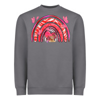 Storm valentines day rainbow with heart Heavyweight Sweatshirt - NancyCooperArtShop