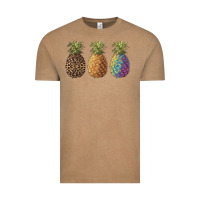 Vintage Coffee pineapples leopard tie dye summer Vintage Tee - Artiststas