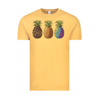 Vintage Mustard pineapples leopard tie dye summer Vintage Tee - Artiststas