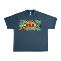 Midnight Navy western wild and sunflower leopard turquoise cowhide licanse plate Urban Heavy Tee - Artiststas