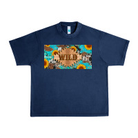 Navy western wild and sunflower leopard turquoise cowhide licanse plate Urban Heavy Tee - Artiststas