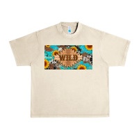 Sandshell western wild and sunflower leopard turquoise cowhide licanse plate Urban Heavy Tee - Artiststas