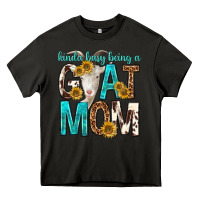 Asphalt kinda busy being a goat mom Heavy Core Tee - texasbilliewilder