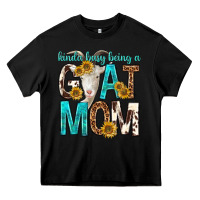 Black kinda busy being a goat mom Heavy Core Tee - texasbilliewilder