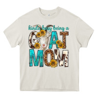 Cream kinda busy being a goat mom Heavy Core Tee - texasbilliewilder