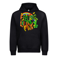 Black St. Patrick's Day Feeling lucky Urban Hoodie - CowGirlArtShop