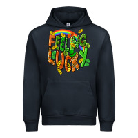 Navy St. Patrick's Day Feeling lucky Urban Hoodie - CowGirlArtShop