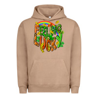 Pigment Burro St. Patrick's Day Feeling lucky Urban Hoodie - CowGirlArtShop