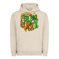 Pigment French Oak St. Patrick's Day Feeling lucky Urban Hoodie - CowGirlArtShop