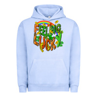 Pigment Grape Ice St. Patrick's Day Feeling lucky Urban Hoodie - CowGirlArtShop
