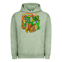 Pigment Oil Green St. Patrick's Day Feeling lucky Urban Hoodie - CowGirlArtShop