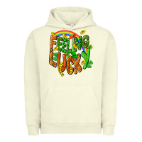 Pigment Pistachio St. Patrick's Day Feeling lucky Urban Hoodie - CowGirlArtShop