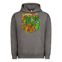 Pigment Tornado St. Patrick's Day Feeling lucky Urban Hoodie - CowGirlArtShop