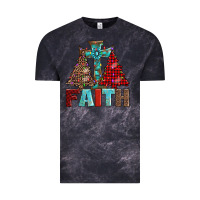 Cloud Black cross and christmas trees Vintage Tee - AdoDesignShop