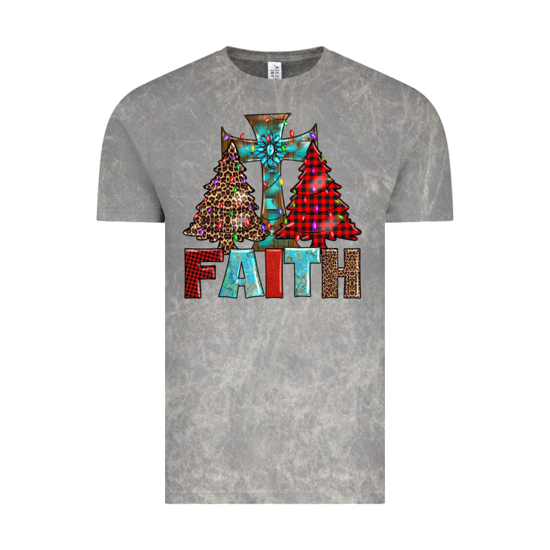 Cross And Christmas Trees Vintage Tee by AdoDesignShop | Teevron
