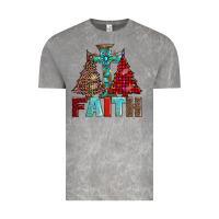 Cloud Rock cross and christmas trees Vintage Tee - AdoDesignShop