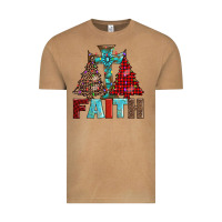 Vintage Camel cross and christmas trees Vintage Tee - AdoDesignShop