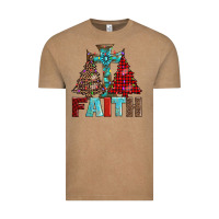 Vintage Coffee cross and christmas trees Vintage Tee - AdoDesignShop