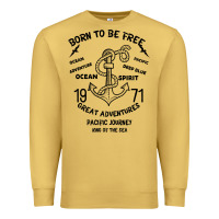 Antique Gold Born To Be Free Sea Premium Sweatshirt - Bettercallsaul