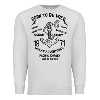 Dove Grey Born To Be Free Sea Premium Sweatshirt - Bettercallsaul