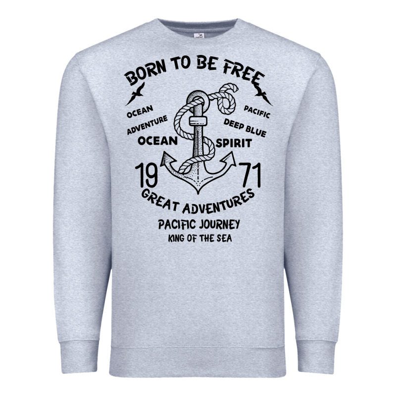 Born To Be Free Sea Premium Sweatshirt by Bettercallsaul | Teevron