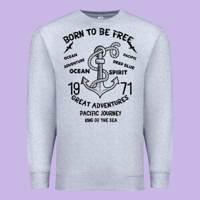 Born To Be Free Sea Premium Sweatshirt Designed By Bettercallsaul