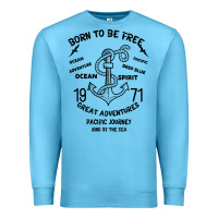 Ocean Blue Born To Be Free Sea Premium Sweatshirt - Bettercallsaul