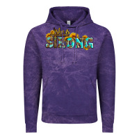 Cloud Purple she is strong with cross Vintage Hoodie - AdoDesignShop