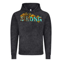 Vintage Black she is strong with cross Vintage Hoodie - AdoDesignShop