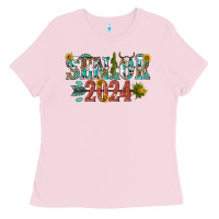 Bubblegum Pink senior 2024 Ladies Tee - texasbilliewilder
