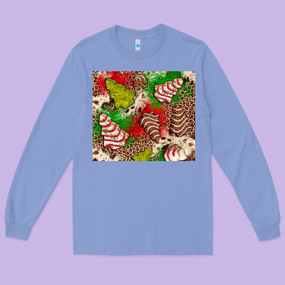 Little Debbie Tree Cakes Leopard Long Sleeve Tee Designed By Jahusdesignshop