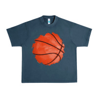 Midnight Navy basketball patch Urban Heavy Tee - AdoDesignShop