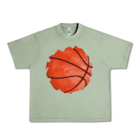 Oil Green basketball patch Urban Heavy Tee - AdoDesignShop