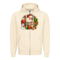 Sandshell Santa Zipper Hoodie - MaliasSmallBusiness