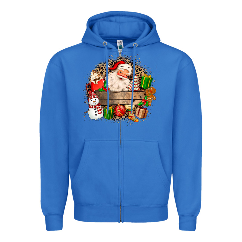Santa Zipper Hoodie by MaliasSmallBusiness | Teevron