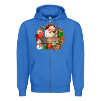 True Royal Santa Zipper Hoodie - MaliasSmallBusiness