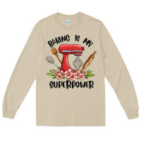 Mushroom baking is my superpower malia Long Sleeve Tee - MaliasSmallBusiness