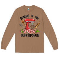Toasted Coconut baking is my superpower malia Long Sleeve Tee - MaliasSmallBusiness