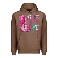 Chestnut give cancer the boot Premium Hoodie - NancyCooperArtShop