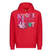 Red give cancer the boot Premium Hoodie - NancyCooperArtShop