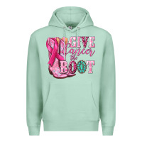 Seafoam give cancer the boot Premium Hoodie - NancyCooperArtShop