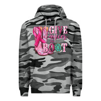 Slate Camo give cancer the boot Premium Hoodie - NancyCooperArtShop