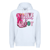 White give cancer the boot Premium Hoodie - NancyCooperArtShop
